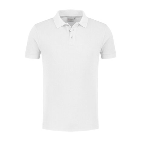 Poloshirt Max White  XS  t/m  3XL (Maat 3XL leverbaar vanaf 04-05-2025)