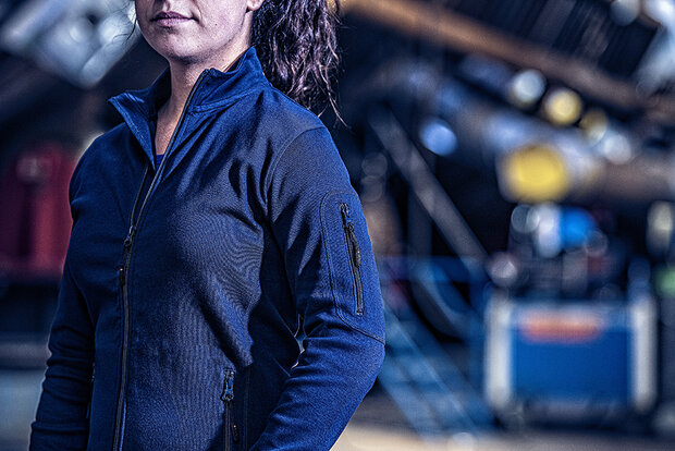 Sweatvest Berlin Ladies Dark Grey  XS  t/m  XXL (Maat L niet leverbaar)