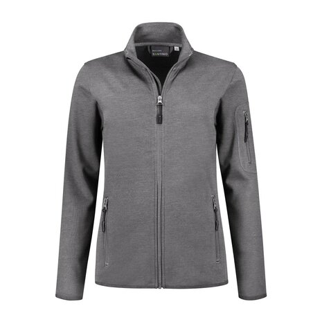 Sweatvest Berlin Ladies Dark Grey  XS  t/m  XXL (Maat L niet leverbaar)