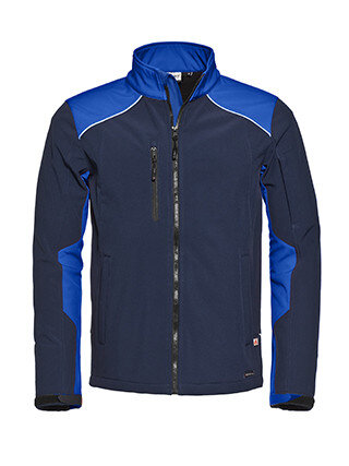 Softshell Jacket Tour Real Navy/Royal Blue  S  t/m  5XL (Maat M, XL en XXL leverbaar vanaf 04-07-2024, 3XL niet leverbaar)