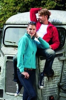 Full zip polar fleece jack Bormio Ladies Lime  S  t/m  XXL 