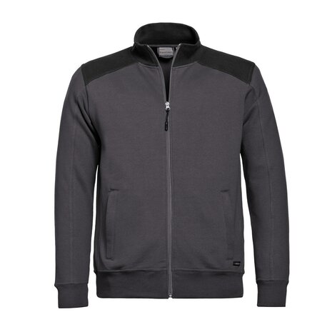 Sweatvest Toronto   Graphite / Black  S t/m 5XL (Maat L leverbaar vanaf 25-05-2025)