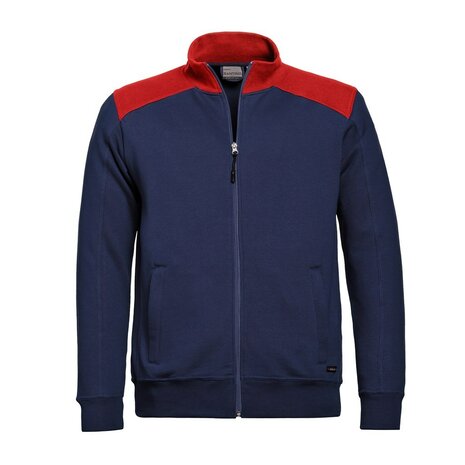 Sweatvest Toronto Real Navy / Red  S t/m 5XL (Maat XXL leverbaar vanaf 25-05-2025)