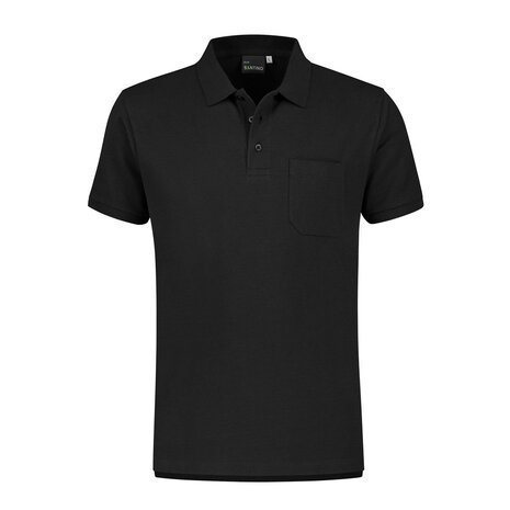 Poloshirt Milan Black XS  t/m 7XL