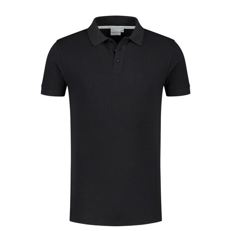 Poloshirt Max+ (extra lang) Black   XS t/m 3XL (Maat L leverbaar vanaf 04-05-2025)