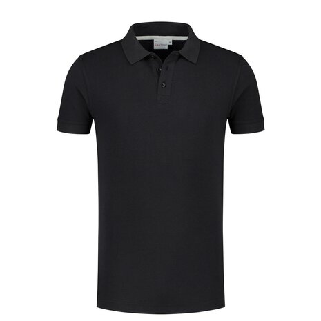 Poloshirt Max+ (extra lang) Black   XS  t/m  3XL 