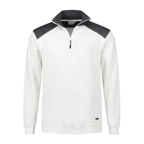 Zipsweater Tokyo White / Graphite S t/m 5XL 