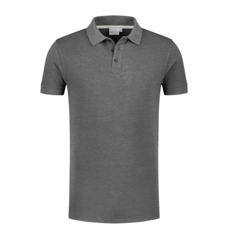 Poloshirt Max+ (extra lang) Dark Grey  XS  t/m  3XL 