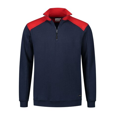 Zipsweater Tokyo Real Navy / Red  S  t/m  5XL 