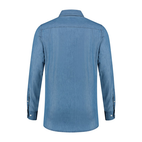 Shirt Felix Washed Denim S t/m 3XL (Maat S en M leverbaar vanaf 23-05-2024)