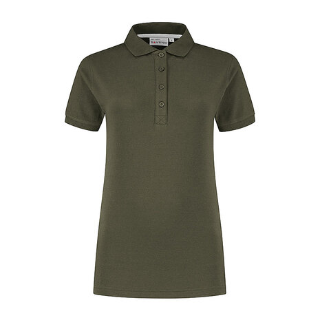 Poloshirt Max Ladies Army  XS  t/m  XXL Nieuw! 