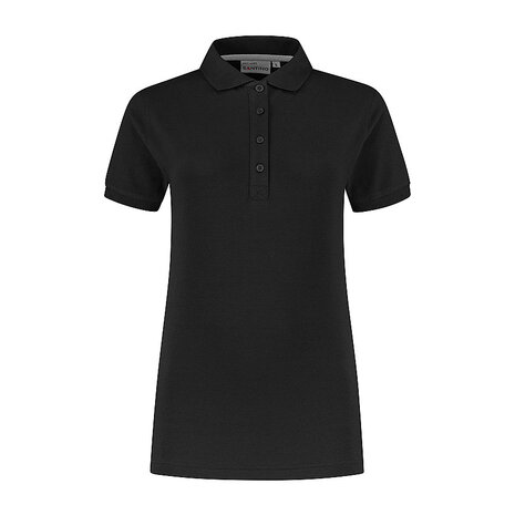 Poloshirt Max Ladies Black XS  t/m  XXL Nieuw! 