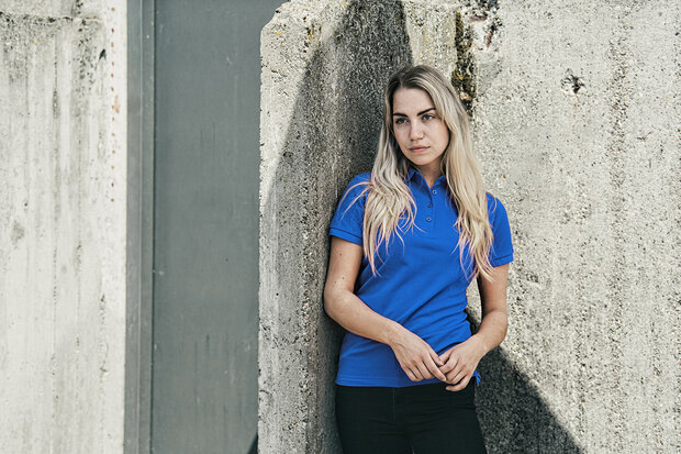 Poloshirt Max Ladies Royal Blue XS  t/m  XXL  Nieuw! 