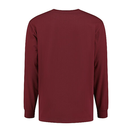 T-shirt Ledburg Long sleeve Burgundy XS t/m 6XL 