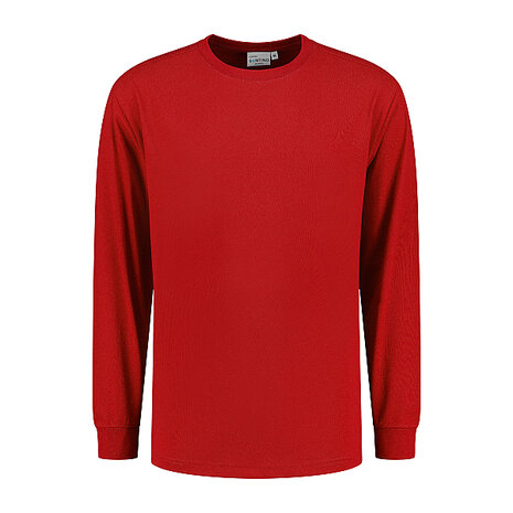 T-shirt Ledburg Long sleeve True Red XS t/m 6XL 