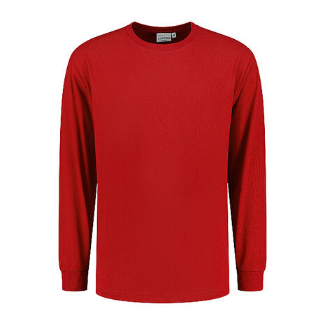 T-shirt Ledburg Long sleeve True Red XS t/m 6XL 