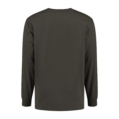 T-shirt Ledburg Long sleeve Charcoal XS t/m 6XL (Nog enkele maten leverbaar)