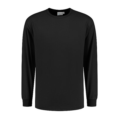 T-shirt Ledburg Long sleeve Black XS t/m 6XL (Maat 4XL niet leverbaar)