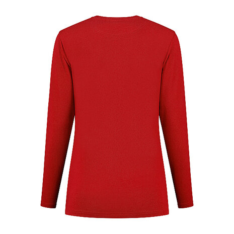 T-shirt Ledburg Ladies Long sleeve True Red XS t/m 6XL 