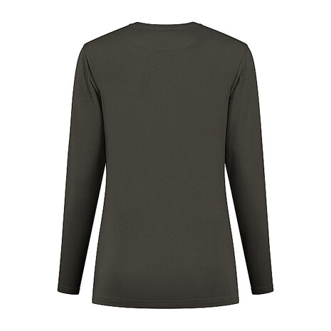 T-shirt Ledburg Ladies Long sleeve Charcoal XS t/m 6XL 