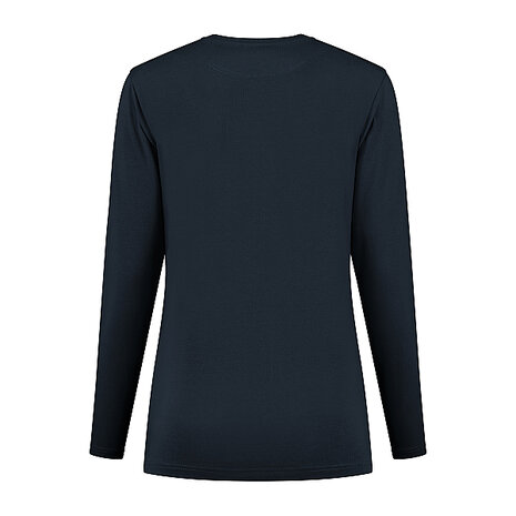 T-shirt Ledburg Ladies Long sleeve Dark Navy XS t/m 6XL (Maat XS, S en M niet leverbaar)