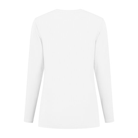 T-shirt Ledburg Ladies Long sleeve White XS t/m 6XL 