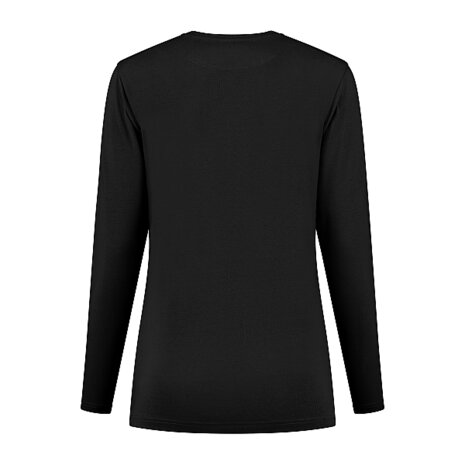 T-shirt Ledburg Ladies Long sleeve Black XS t/m 6XL 
