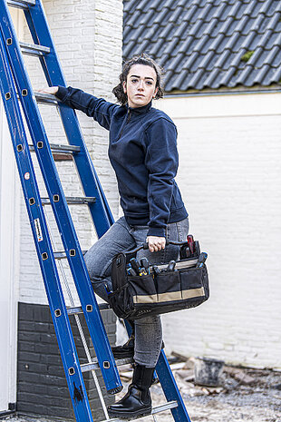 Zipsweater Roswell Ladies Real Navy XS t/m XXL (Maat M leverbaar vanaf 08-06-2025)