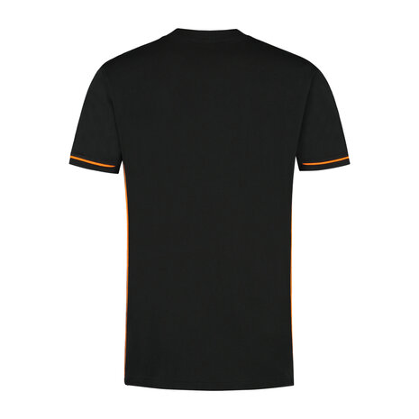 T-shirt Cal Black/Orange S t/m 5XL (Maat 4XL en 5XL leverbaar medio mei)