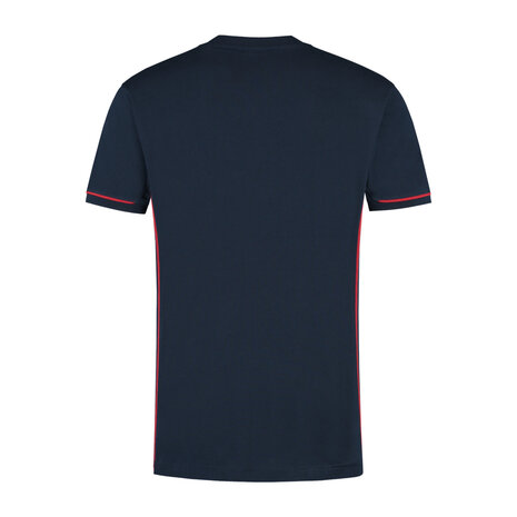 T-shirt Cal Real Navy/Red S t/m 5XL (Maat 4XL en 5XL leverbaar medio mei)