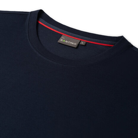 T-shirt Cal Real Navy/Red S t/m 5XL (Maat 4XL en 5XL leverbaar medio mei)
