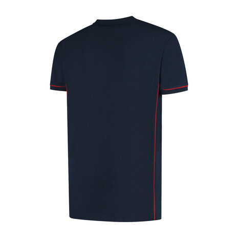 T-shirt Cal Real Navy/Red S t/m 5XL (Maat 4XL en 5XL leverbaar medio mei)