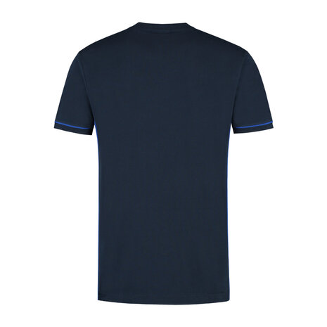 T-shirt Cal Real Navy/Royal Blue S t/m 5XL (Maat 4XL en 5XL leverbaar medio mei)