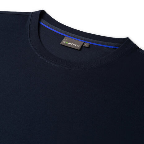 T-shirt Cal Real Navy/Royal Blue S t/m 5XL (Maat 4XL en 5XL leverbaar medio mei)