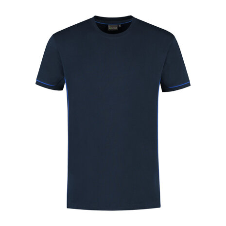T-shirt Cal Real Navy/Royal Blue S t/m 5XL (Maat 4XL en 5XL leverbaar medio mei)