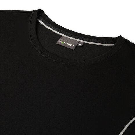 T-shirt Cal Ladies Black/Sport Grey XS t/m XXL (Maat XS en XXL leverbaar medio mei)