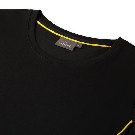 T-shirt Cal Ladies Black/Yellow XS t/m XXL (Maat XS en XXL leverbaar medio mei)