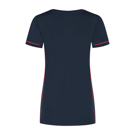 T-shirt Cal Ladies Real Navy/Red XS t/m XXL 