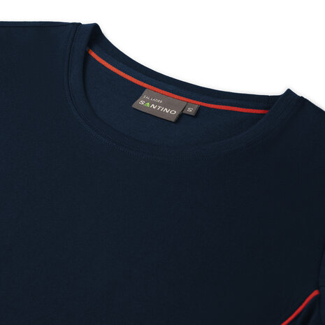 T-shirt Cal Ladies Real Navy/Red XS t/m XXL 