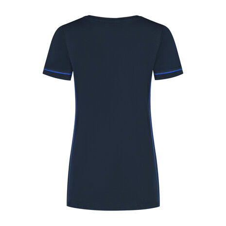 T-shirt Cal Ladies Real Navy/Royal Blue XS t/m XXL (Maat XS en XXL leverbaar medio mei)