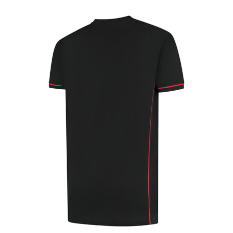 T-shirt Cal+ Black/Red S t/m 3XL (Leverbaar medio mei)
