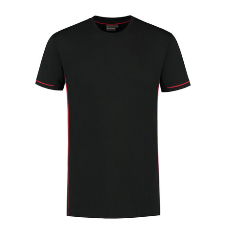 T-shirt Cal+ Black/Red S t/m 3XL (Leverbaar medio mei)