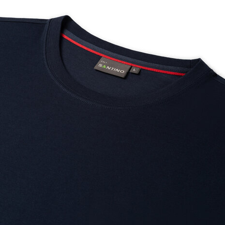 T-shirt Cal+ Real Navy/Red S t/m 3XL (Leverbaar medio mei)