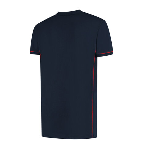 T-shirt Cal+ Real Navy/Red S t/m 3XL (Leverbaar medio mei)
