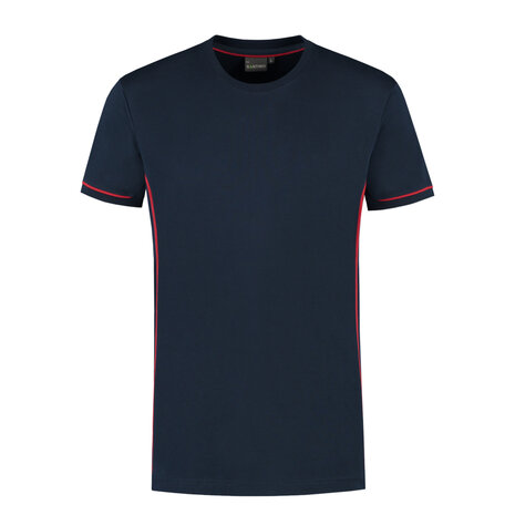 T-shirt Cal+ Real Navy/Red S t/m 3XL (Leverbaar medio mei)