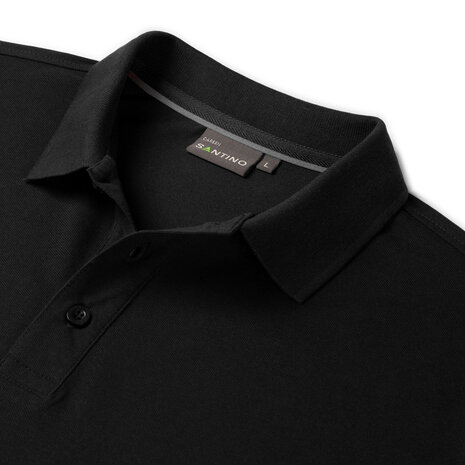 Poloshirt Carsen Black/Sport Grey S t/m 5XL (Maat 4XL en 5XL leverbaar medio mei)