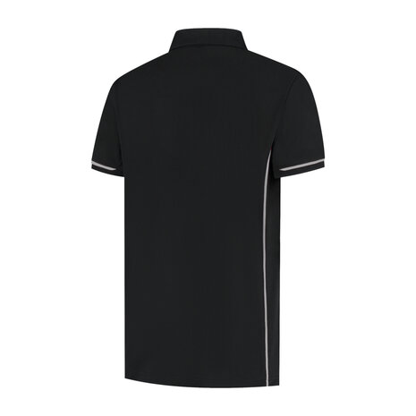 Poloshirt Carsen Black/Sport Grey S t/m 5XL (Maat 4XL en 5XL leverbaar medio mei)