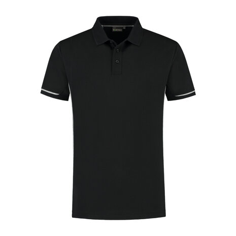 Poloshirt Carsen Black/Sport Grey S t/m 5XL (Maat 4XL en 5XL leverbaar medio mei)