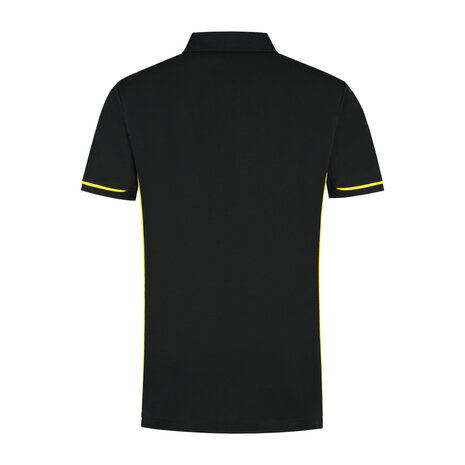 Poloshirt Carsen Black/Yellow S t/m 5XL (Maat 4XL en 5XL leverbaar medio mei)