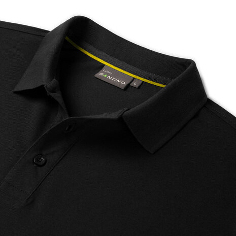 Poloshirt Carsen Black/Yellow S t/m 5XL (Maat 4XL en 5XL leverbaar medio mei)